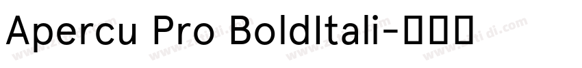 Apercu Pro BoldItali字体转换